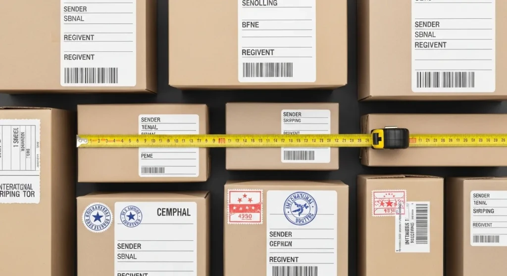 Multiple courier service options for packages of all sizes