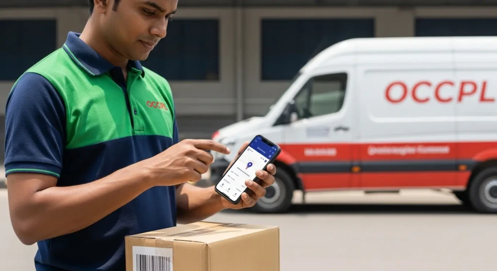 OCCPL Courier Real-Time Tracking System Interface India